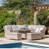 Gallery Direct Holton Corner Dining Set with Fire or Ice Pit