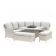 Gallery Direct Holton Corner Dining Set with Fire or Ice Pit