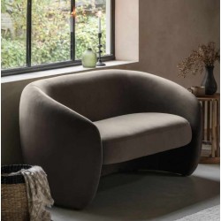 Gallery Direct Curvo Sofa - Espresso