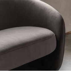 Gallery Direct Curvo Sofa - Espresso