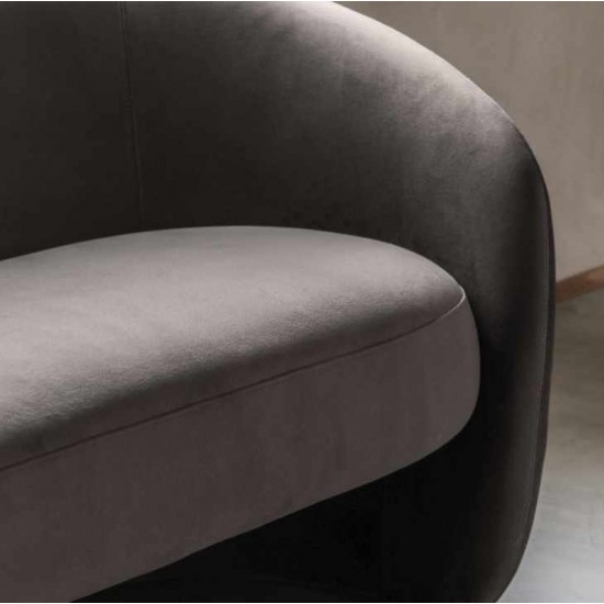 Gallery Direct Curvo Sofa - Espresso