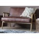 Gallery Direct Neyland 2 Seater Sofa - Brown Leather