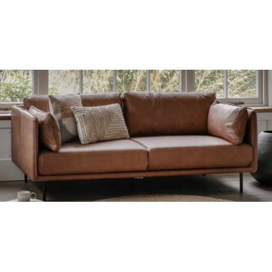 Gallery Direct Wigmore Sofa - Brown Leather