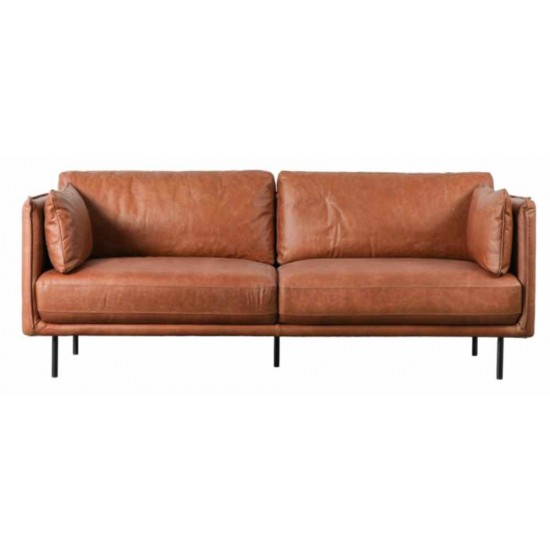 Gallery Direct Wigmore Sofa - Brown Leather