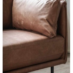 Gallery Direct Wigmore Sofa - Brown Leather