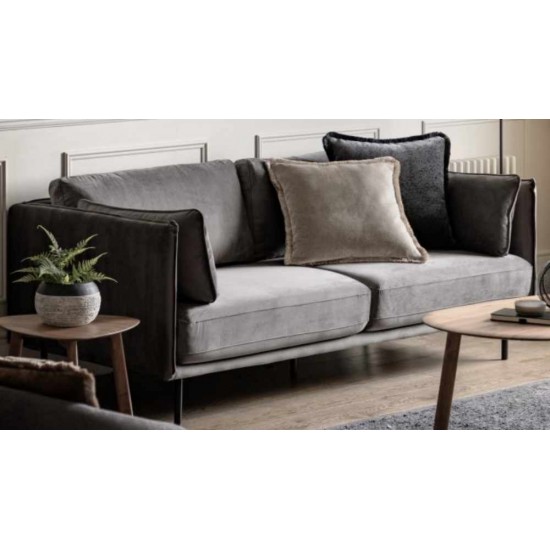 Gallery Direct Wigmore Sofa - Truffle Velvet