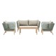 Gallery Direct Cataldo Lounge Set - Green or Natural colour