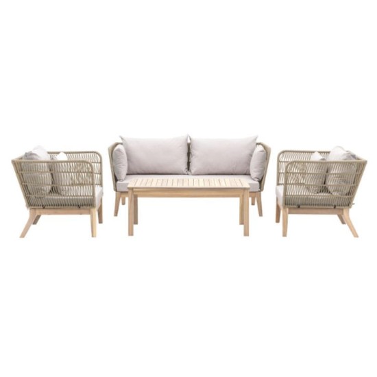 Gallery Direct Cataldo Lounge Set - Green or Natural colour