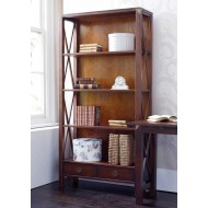 Balmoral 2 Drawer Single Bookcase