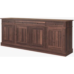 Garrat 4 Door 3 Drawer Sideboard - IN STOCK AND AVAILABLE IN CHESTNUT FINISH