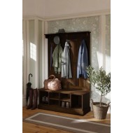 Garrat Tall Bench with Coat Rack