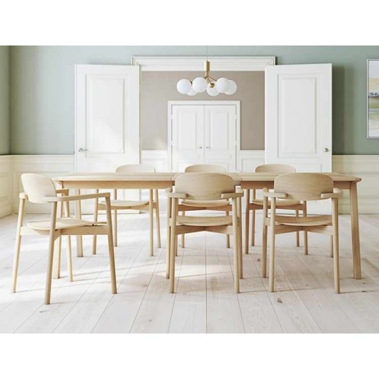 Skovby SM142 Extending Dining Table - Solid Top