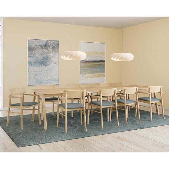 Skovby SM143 Extending Dining Table - Solid Top