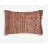 Large Square Brown Woven Lumbar Cushion