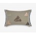 Large Lumbar Triangle Pattern Frill Edge Scatter Cushion