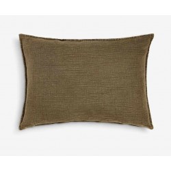 Large Lumbar Khaki Dark Green Scatter Cushion