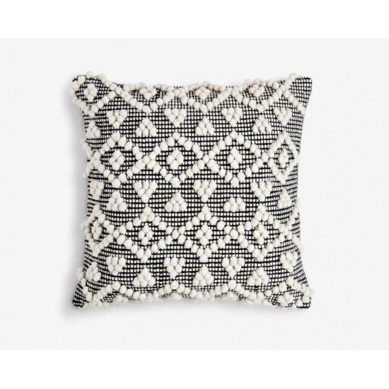 Large Square Diamond Bobble Dark Ground Scatter Cushion