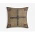 Large Square Distressed Cross Scatter Cushion