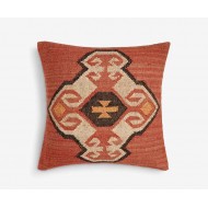 Large Square Kilim Red Scatter Cushion