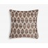 Medium Square Grey With Brown Oval Shapes Scatter Cushion