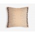 Medium Square Beige With Orange Tips Scatter Cushion