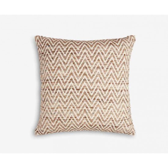 Medium Square Brown Chevron Scatter Cushion