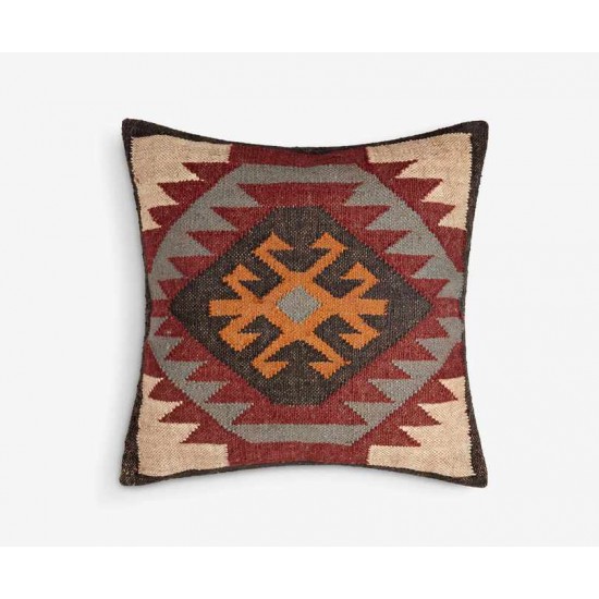 Medium Square Ethnic Plum Scatter Cushion