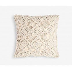 Medium Square Macreme Crochet Scatter Cushion