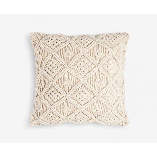 Medium Square Macreme Crochet Scatter Cushion