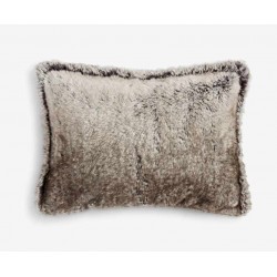Small Lumbar Furry Polar or Wolf Cushion