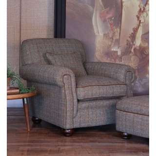 Tweed recliner online chair