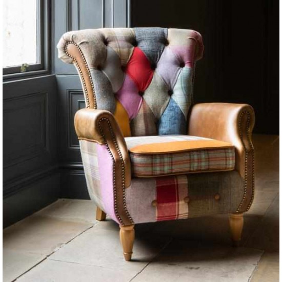 Dickinson Patchwork Chair - 5 Year Guardsman Furniture Protection Included For Free!