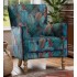 Howden Chair - Tropical Leaf Kingfisher - 5 Year Guardsman Furniture Protection Included For Free!