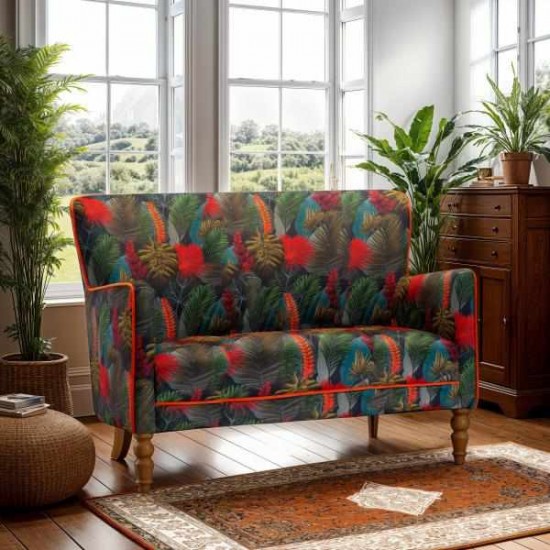 Howden 2 Seater Sofa - Tropical Leaf Toucan - 5 Year Guardsman Furniture Protection Included For Free!