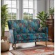 Howden 2 Seater Sofa - Tropical Leaf Kingfisher - 5 Year Guardsman Furniture Protection Included For Free!