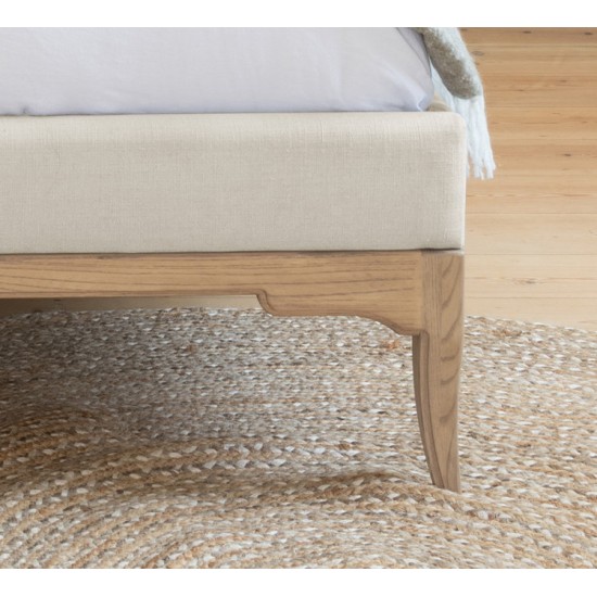 Willis and Gambier Toulon Low End Bed - Cream Fabric