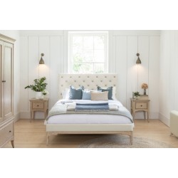 Willis and Gambier Toulon Low End Bed - Cream Fabric